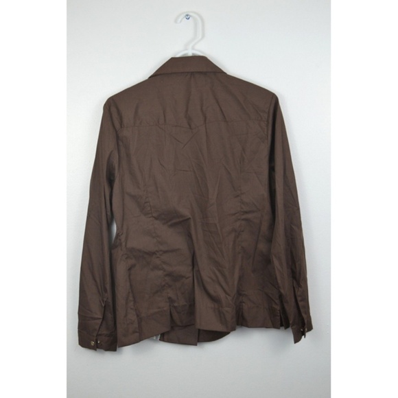 Vintage H Bar C Western Brown Lace Shirt Large - Picture 4 of 4